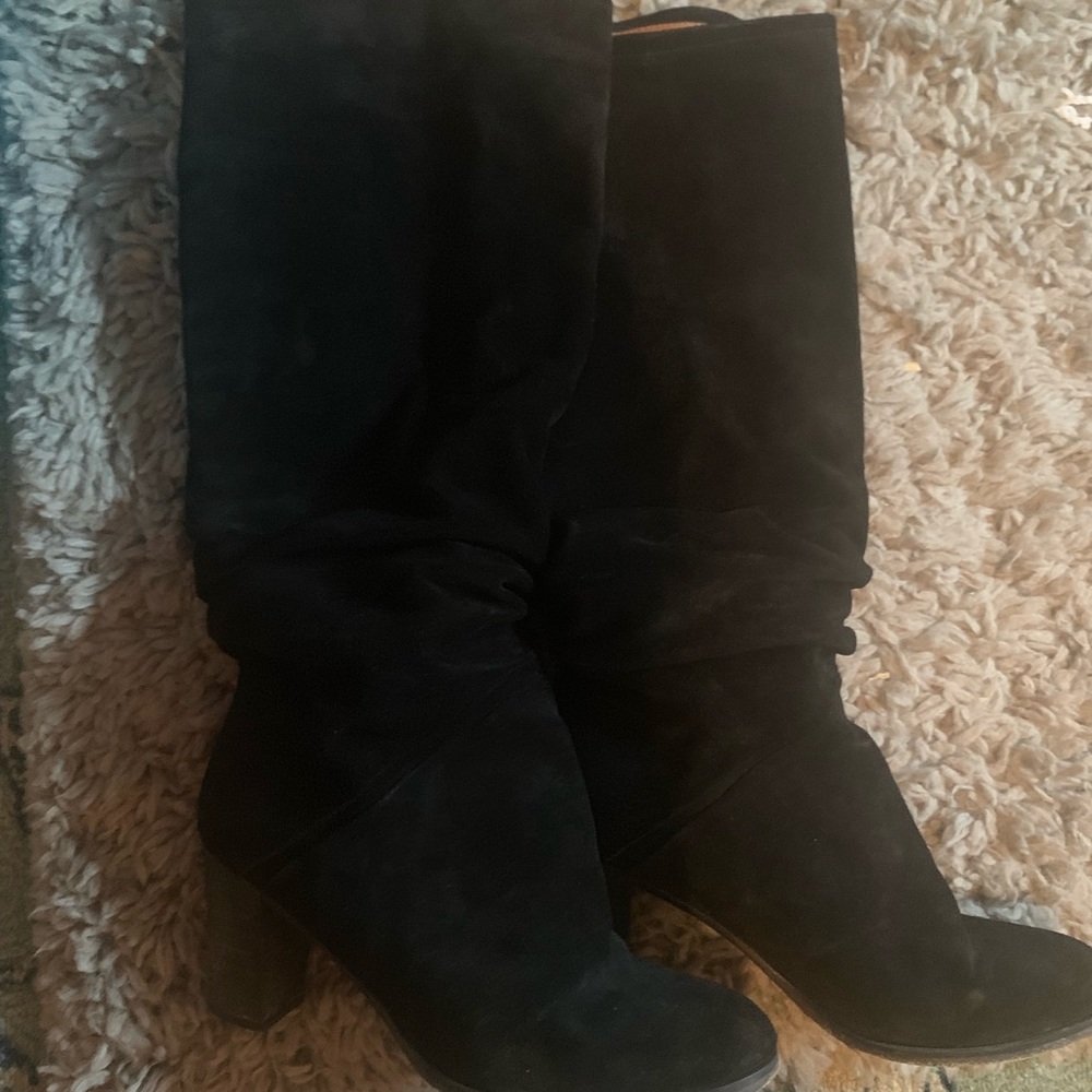 Free People Suede Slouchy knee high Boots